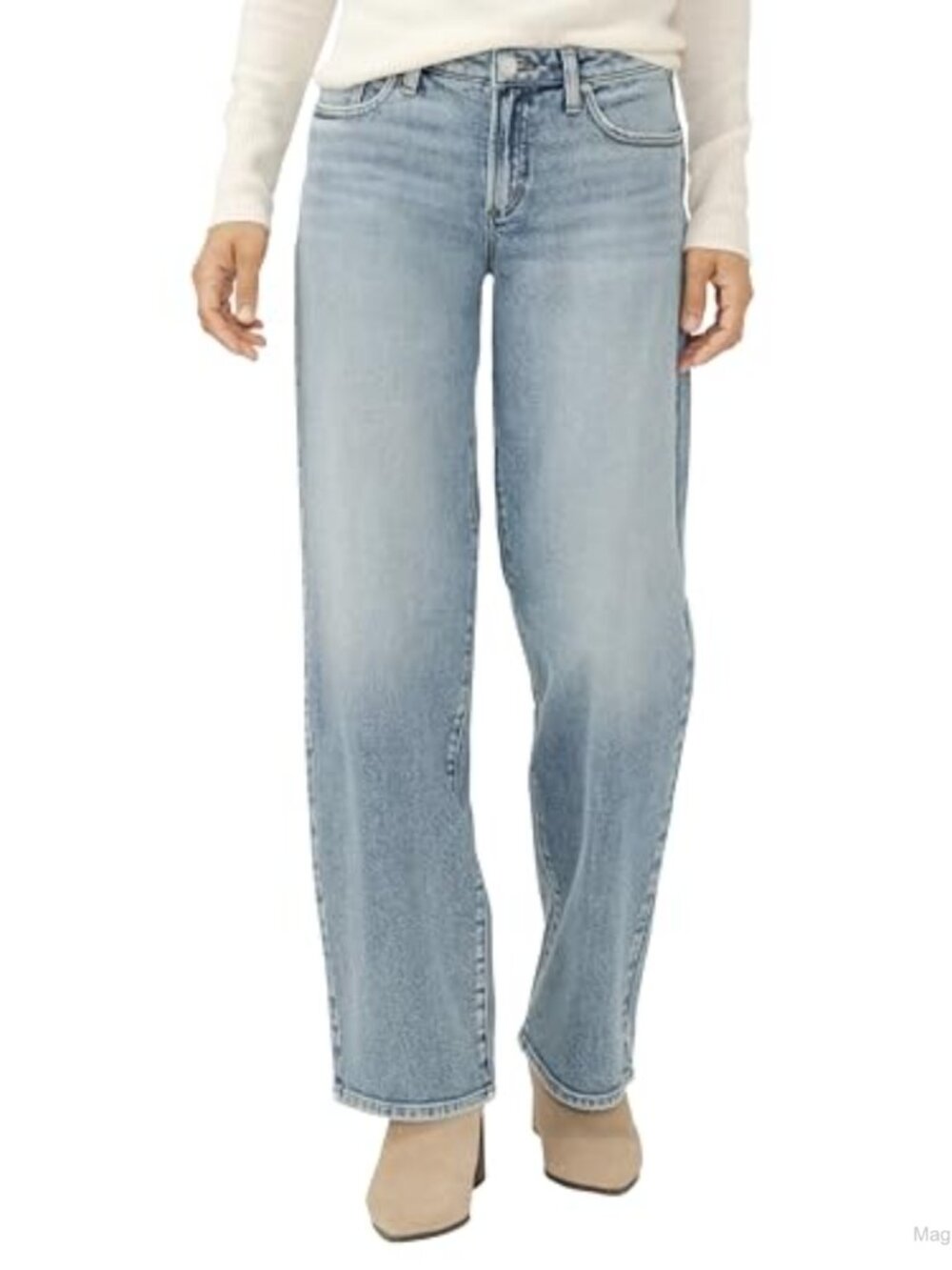 90s Baggy Low Rise Straight Leg Jeans 5-Pocket Loose Fit Casual Denim